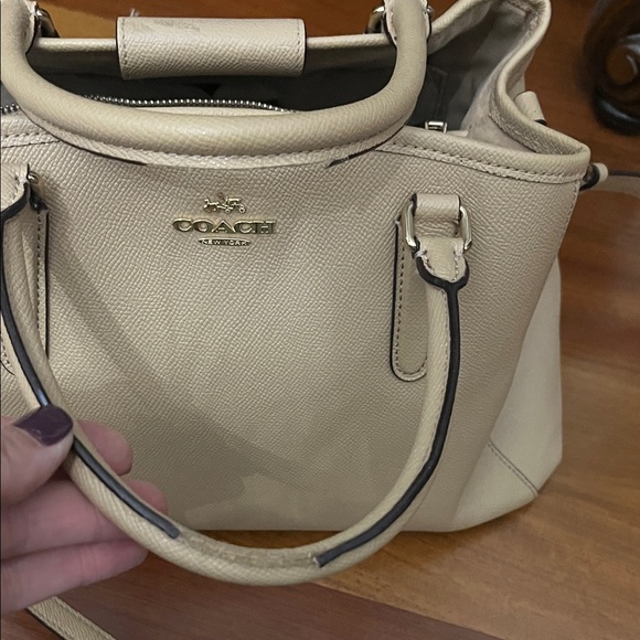 Coach Light Beige Satchel - Picture 3 of 5